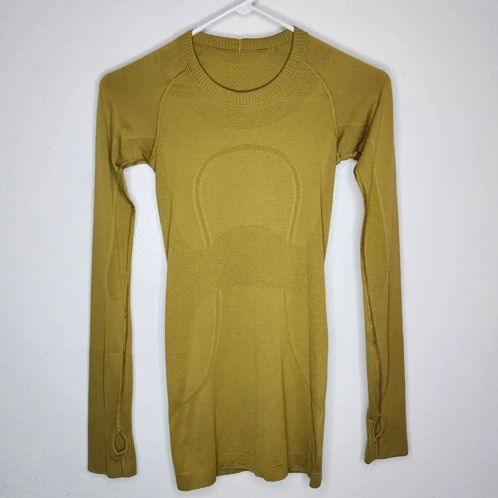Lululemon Swiftly Tech Long Sleeve Crew Grape Leaf Mesh Silverescent LS Run